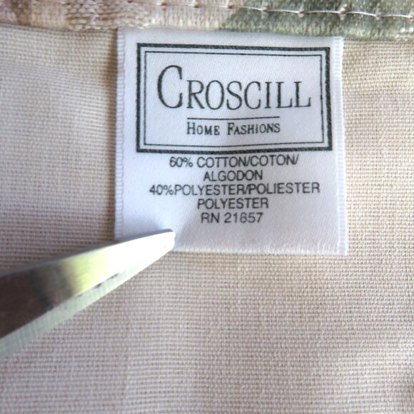 Vintage Croscill Cassis Amethyst Ascot Valance Window Treatment 23" x 80" New - Picture 6 of 10